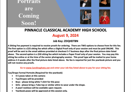 Senior Portrait Information